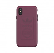 Adidas Originals Snap Case - удароустойчив хибриден кейс за iPhone XS, iPhone X (лилав) 1