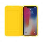 Adidas Originals Booklet Case - хоризонтален текстилен калъф за iPhone XS, iPhone X (жълт) 3