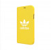Adidas Originals Booklet Case - хоризонтален текстилен калъф за iPhone XS, iPhone X (жълт) 5