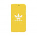 Adidas Originals Booklet Case - хоризонтален текстилен калъф за iPhone XS, iPhone X (жълт) 2