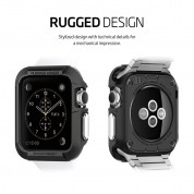 Spigen Rugged Armor Case - удароустойчив TPU кейс за Apple Watch 38мм (черен) 2