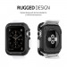 Spigen Rugged Armor Case - удароустойчив TPU кейс за Apple Watch 38мм (черен) 3