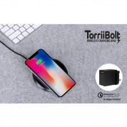 Torrii Bolt Wireless Charging Base - поставка (пад) за безжично захранване за QI съвместими устройства (черен) 7