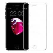 Premium Full Glue 5D Tempered Glass - обхващащо и ръбовете стъклено защитно покритие за дисплея на iPhone SE (2022), iPhone SE (2020), iPhone 8, iPhone 7 (прозрaчен)
