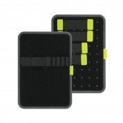 MOOY Gekko Board Script, Smart Storage - органайзер за кабели, слушалки, тефтер и други принадлежности (черен) 2