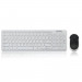 Tecknet Office Slim X600 2.4G  - комплект устойчива на течности клавиатура и безжична мишка за офиса (бял) 2