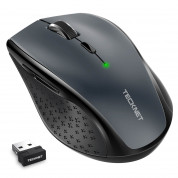 TeckNet M002 2.4G Wireless Mouse - ергономична безжична мишка (за Mac и PC) (сив)