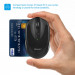 TeckNet M005 2.4G Wireless Mouse - малка безжична мишка (за Mac и PC) (черна) 5