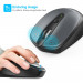 TeckNet M005 2.4G Wireless Mouse - малка безжична мишка (за Mac и PC) (сива) 2