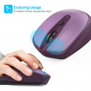 TeckNet M005 2.4G Wireless Mouse - малка безжична мишка (за Mac и PC) (лилава) 1