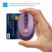 TeckNet M005 2.4G Wireless Mouse - малка безжична мишка (за Mac и PC) (лилава) 2