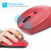 TeckNet M005 2.4G Wireless Mouse - малка безжична мишка (за Mac и PC) (червена) 2