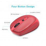 TeckNet M005 2.4G Wireless Mouse (red) 2