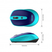 TeckNet M005 2.4G Wireless Mouse - малка безжична мишка (за Mac и PC) (синя) 2