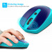 TeckNet M005 2.4G Wireless Mouse - малка безжична мишка (за Mac и PC) (синя) 2