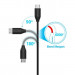 Tecknet PU001 6-pack microUSB Cables - комплект 6 броя качествени microUSB кабели за устройства с microUSB (различни дължини) 6