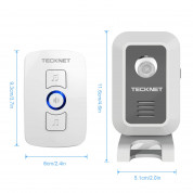 TeckNet WA668 Two Mains Plug-In Wireless Doorbell - безжичен звънец за входна врата (бял) 5