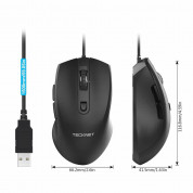 TeckNet UM017 Alpha S3 Wired Mouse - ергономична жична мишка (черна) 5