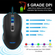 TeckNet GM269-V2 Wired Programmable Gaming Mouse - Black 5