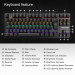 TeckNet X705 LED Illuminated Gaming Keyboard - геймърска клавиатура с LED подсветка (за PC) 5