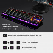 TeckNet X705 LED Illuminated Gaming Keyboard - геймърска клавиатура с LED подсветка (за PC) 1