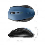 TeckNet M006 2.4G Wireless Mouse - ергономична безжична мишка (за Mac и PC) (син) 2