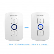 TeckNet WA659 Twin Plug-In Wireless Doorbell - безжичен звънец за входна врата (бял) 2