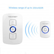 TeckNet WA659 Twin Plug-In Wireless Doorbell - безжичен звънец за входна врата (бял) 1