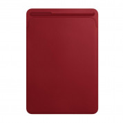 Apple Leather Sleeve - оригинален кожен калъф, тип джоб и отделение за Apple Pencil за iPad Pro 10.5 (2017) (червен)	 1