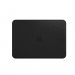 Apple Leather Sleeve - оригинален кожен калъф, тип джоб за MacBook 12 (черен) 2