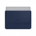 Apple Leather Sleeve - оригинален кожен калъф, тип джоб за MacBook Pro Touch Bar 15 (тъмносин) 3