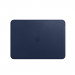 Apple Leather Sleeve - оригинален кожен калъф, тип джоб за MacBook Pro Touch Bar 15 (тъмносин) 1