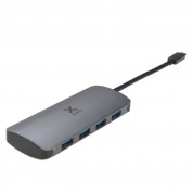 A-solar Xtorm XC001 USB-C Hub 4x USB for Macbook and devices with USB-C (space gray)