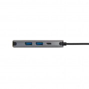 A-solar Xtorm XC004 USB-C Hub 4in1 Ethernet, USB-C, 2xUSB-A - мултифункционален хъб за свързване на допълнителна периферия за MacBook и устройства с USB-C (тъмносив) 1