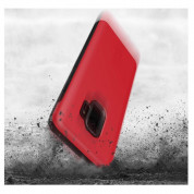 Patchworks Level ITG Case - хибриден удароустойчив TPU калъф за Samsung Galaxy S9 (червен) 1
