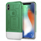Spigen Classic C1 Case - хибриден кейс с висока степен на защита за iPhone XS, iPhone X (зелен)