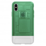 Spigen Classic C1 Case - хибриден кейс с висока степен на защита за iPhone XS, iPhone X (зелен) 1