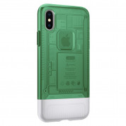 Spigen Classic C1 Case - хибриден кейс с висока степен на защита за iPhone XS, iPhone X (зелен) 4