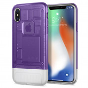 Spigen Classic C1 Case for iPhone XS, iPhone X (purple)