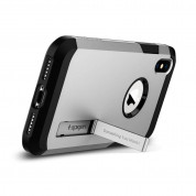 Spigen Tough Armor Case - хибриден кейс с най-висока степен на защита за iPhone XS, iPhone X (сребрист) 3