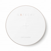 Satechi Wireless Charging Pad Fast Charge - поставка (пад) за безжично захранване за QI съвместими устройства (розово злато) 3