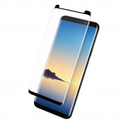 Eiger 3D Glass Case Friendly Curved Tempered Glass - калено стъклено защитно покритие с извити ръбове за целия дисплея на Samsung Galaxy Note 9 (черен-прозрачен) 2