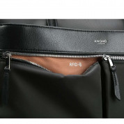Knomo Audley Shoulder Bag - луксозна кожена чанта с презрамка за Macbook 13 и лаптопи до 13 инча (черен) 3