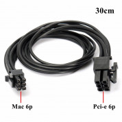 Mini 6-Pin to PCI-E 6PIN Graphics Video Card Power Cable Cord - захранващ кабел за външна видеокарта към Apple Mac G5 and Apple Mac Pro 5