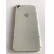 Apple iPhone 8 Backcover Full Assembly - оригинален резервен заден капак заедно с Lightning порт, безжично зареждане и бутони (сребрист) 1