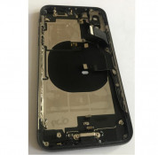 Apple iPhone X Backcover Full Assembly - оригинален резервен заден капак заедно с Lightning порт, безжично зареждане и бутони (тъмносив) 2