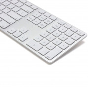 Matias Wireless Aluminum Keyboard with Numeric Keypad - качествена алуминиева безжична клавиатура за компютри, таблети и устройства с Bluetooth (сребрист)  2