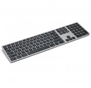 Matias Wireless Aluminum Keyboard with Numeric Keypad - качествена алуминиева безжична клавиатура за компютри, таблети и устройства с Bluetooth (тъмносив)  2