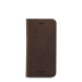 Knomo Premium Folio Case - кожен (естествена кожа) калъф за за iPhone 8, iPhone 7 (кафяв) 1