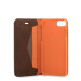Knomo Premium Folio Case - кожен (естествена кожа) калъф за за iPhone 8, iPhone 7 (кафяв) 5